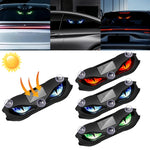 Solar Powered Car Neon Light Wireless Cool DEMON EYE Led Ambient Light Suction Cup USB R detail view