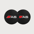 2Pcs Car Interior Leather Coaster Anti-noise Water Cup Pad for Audi S Line Models | Cup detail view