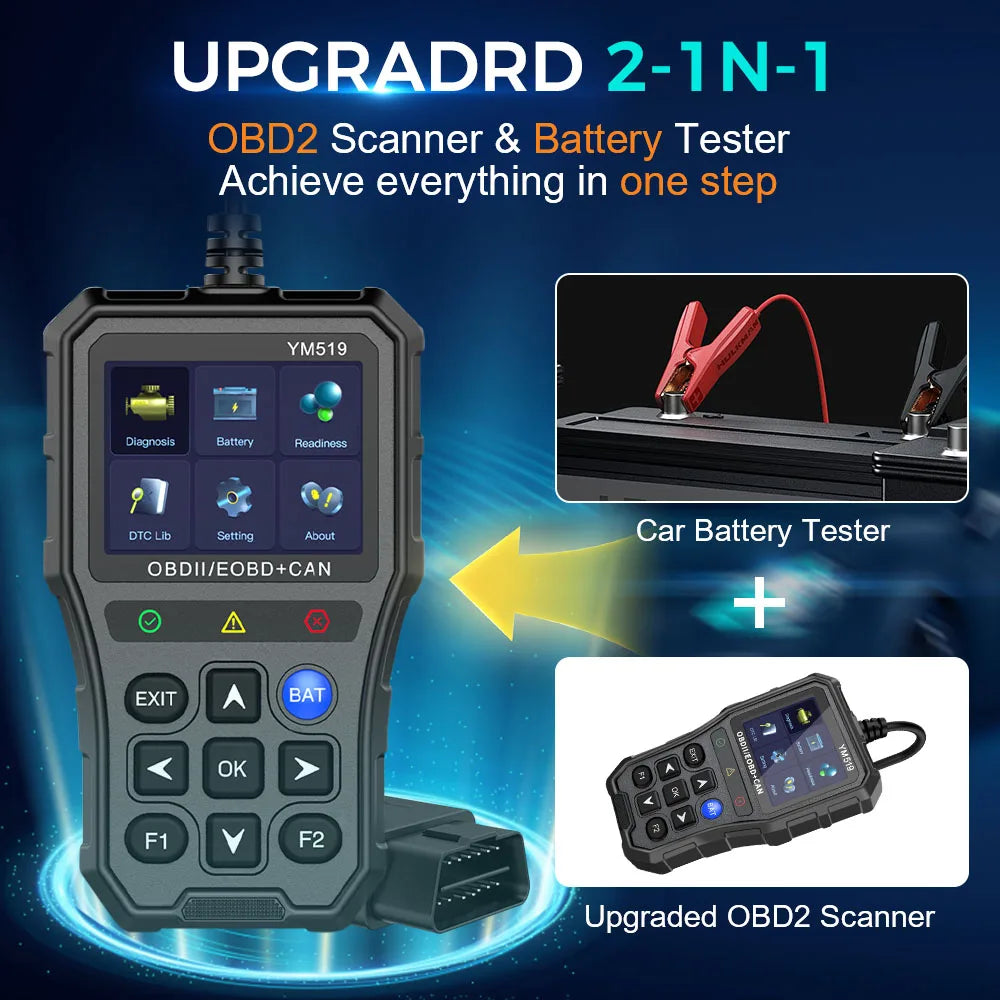 Car Diagnostic Tools OBD2 Code Reader OBD II Scanner Read Battery Tester Clear Fault lifestyle view