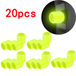Luminous Tire Valve Caps 6 Colors Car Motorcycle Glowing Valve Cover Car Tire Wheel H alternate view