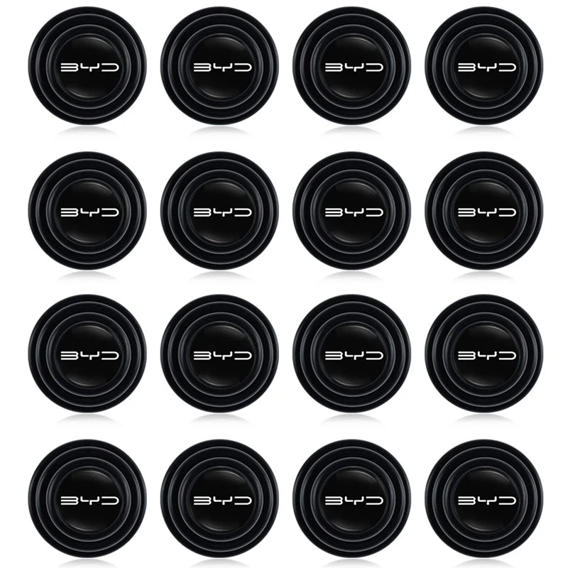 Car Door Shockproof Gasket | Silica Gel Buffer Pad Sticker for BYD Models close-up view
