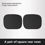 SEAMETAL Electrostatic Sun Visor for Car Side Window 4-Layer Sun Shade Curtains Anti-Glare UV-Blocker Auto Sun Protection Cover