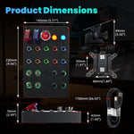 Sim Racing Central Control Box | Universal PC Game Controller with Mounting Fixture additional angle