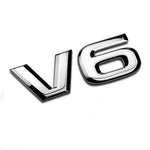 DSYCAR 1Pcs Fashion 3D Metal V6 Engine Display Car Sticker Emblem Badge for Cars Decorat detail view