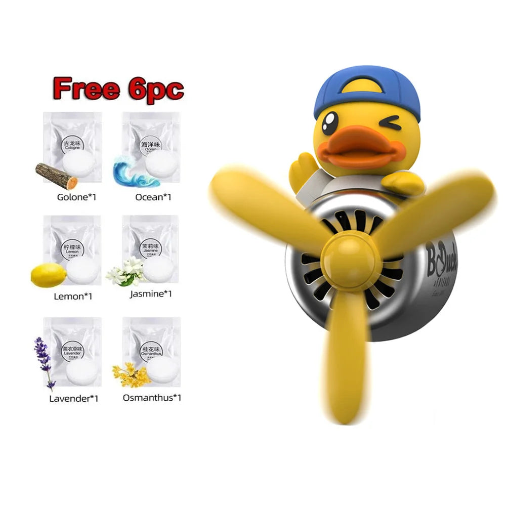 Pilot Bear Car Air Freshener Vent Clip | Cute DIY Perfume Diffuser for Car Air Outlet close-up view