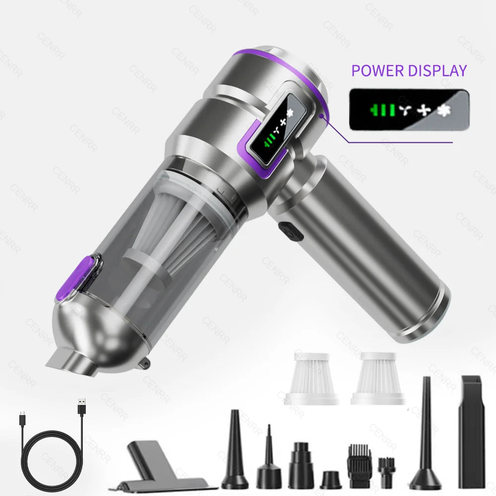 CENRR Cordless Handheld Vacuum Cleaner | 998000PA Powerful Car Vacuum with Blower alternate view