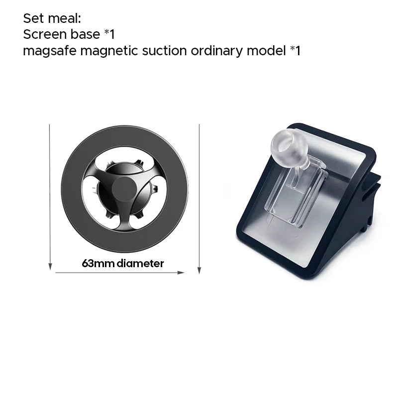 Car Cell Phone Holder Gravity Mount Bracket Air Vent Clip Snap-in For Tesla Model Y J lifestyle view