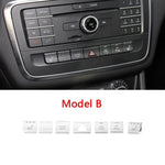 Car Console Air Conditioner Buttons Decals Trim For Mercedes Benz GLA X156 CLA C117 A B Class W176 W246 Auto Interior Stickers