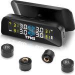 Solar Tire Pressure Monitoring System with 4 External Sensors | Real Time TPMS for Ca alternate view
