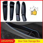 Door Side Storage Box | Armrest Tray Organizer for 2025 2026 Tesla Model Y Juniper Model 3