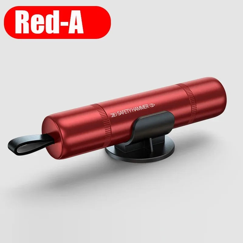 Car Window Glass Breaker Hammer Seatbelt Cutter Emergency Tungsten Steel Tip Tool for Au detail view
