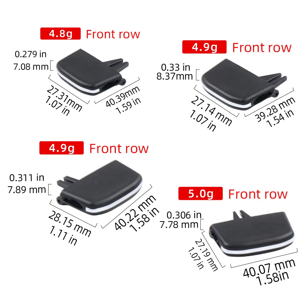 Car Front AC Conditioning Air Vent Grille Outlet Tab Slider Clip Repair Kit For Volvo V60 S60 V40 11-19 Auto Replacement Parts