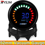 52mm Digital Turbo Boost Gauge | LED Turbo Pressure Gauge for 12V Gasoline Engines