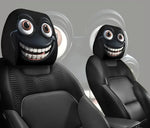 2PC Exaggerated Funny Car Headrest Covers Set, Cartoon Face Expression Auto Seat Prot alternate view