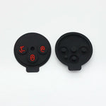 Xinyuexin 3 Buttons Silicone Pad Remote Key Shell Case for Mercedes-Benz Smart Fortwo 45 detail view