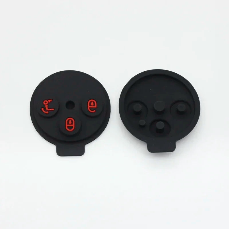 Xinyuexin 3 Buttons Silicone Pad Remote Key Shell Case for Mercedes-Benz Smart Fortwo 45 detail view