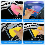 Car Film Wrapping Tool Kit Window Tinting Tools Vinyl Wrap Felt Squeegee Wrap Stick additional angle