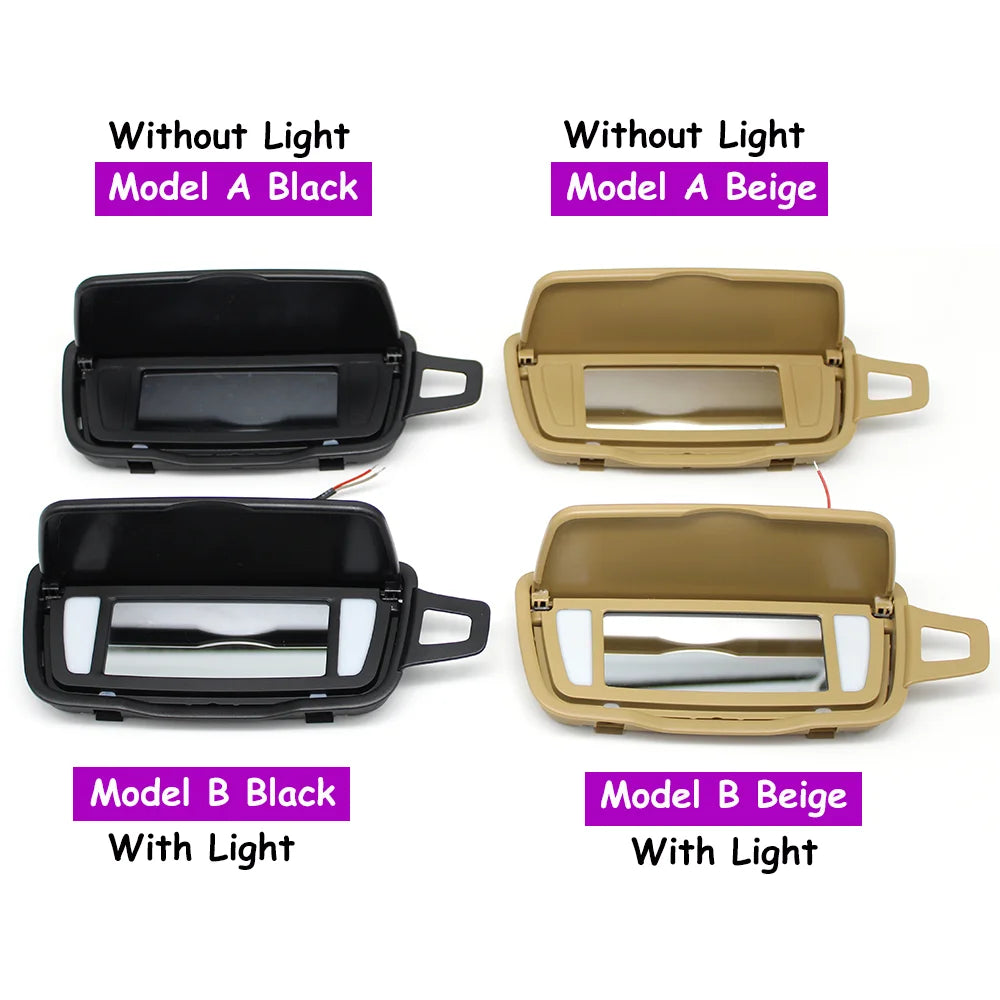 GT3 981 982 911 991 991 992 Car Front Left Right Sun Visor Vanity Mirror Cover For Porsche Boxster Cayman Carrera Traga