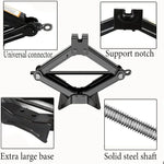 Multi Capacity Car Jack 08T 1T 2T Portable Scissor Jack Hand Cranked Labor Saving For close-up view