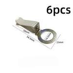 6pcs Car Vent Clips Metal Car Perfume Bottle Diffuser Exhaust Clip 360° Rotating Air Outlet Clamp Auto Decorative Accessories