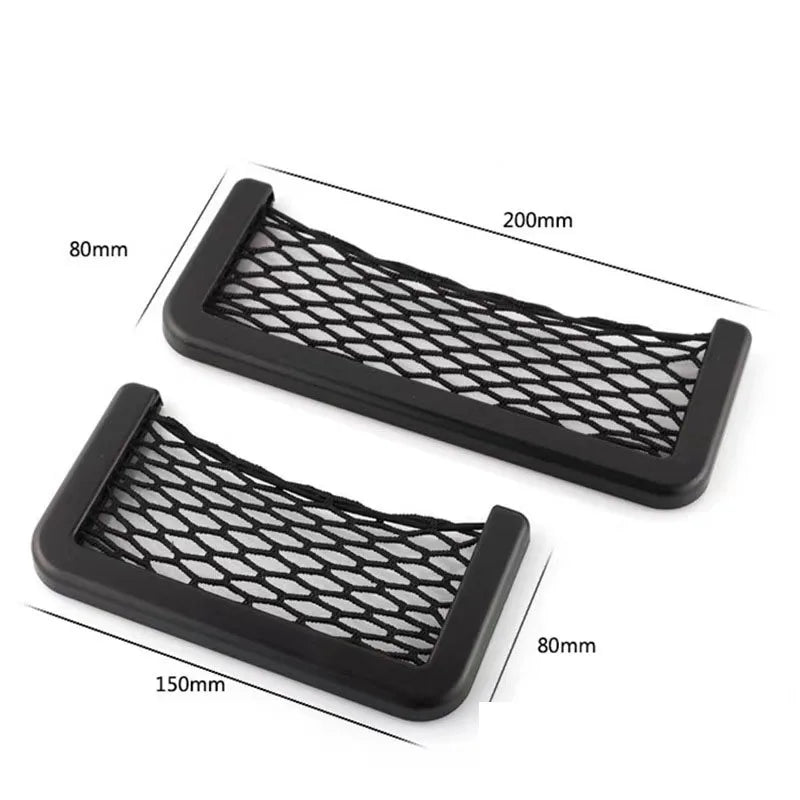 Car Organizer Mesh Storage Bag Elastic Pocket lifestyle view