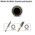 Spark Plug Socket Wrench Adapter 14mm 16mm Install Replace Repair Kit Swivel Torque Magn detail view