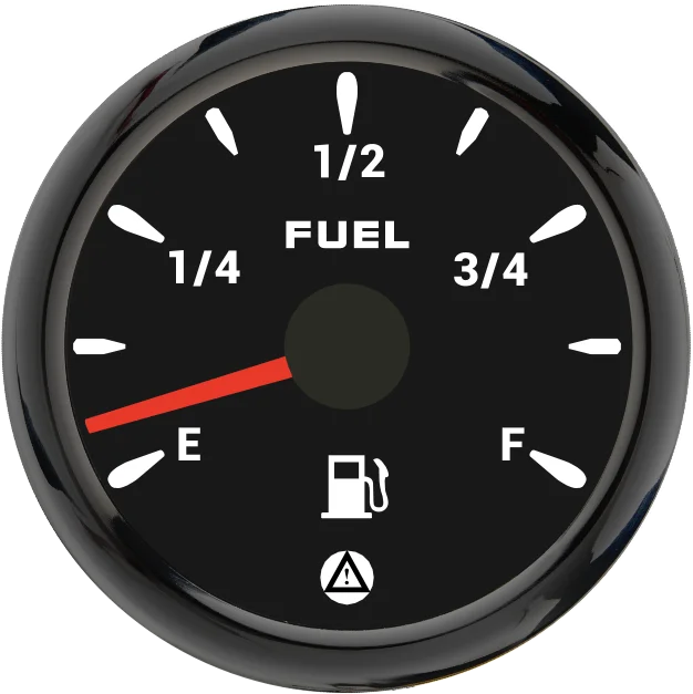 52mm Fuel Level Gauge 7 Color Backlight | 0-190ohm 240-33ohm Car Truck Boat detail view