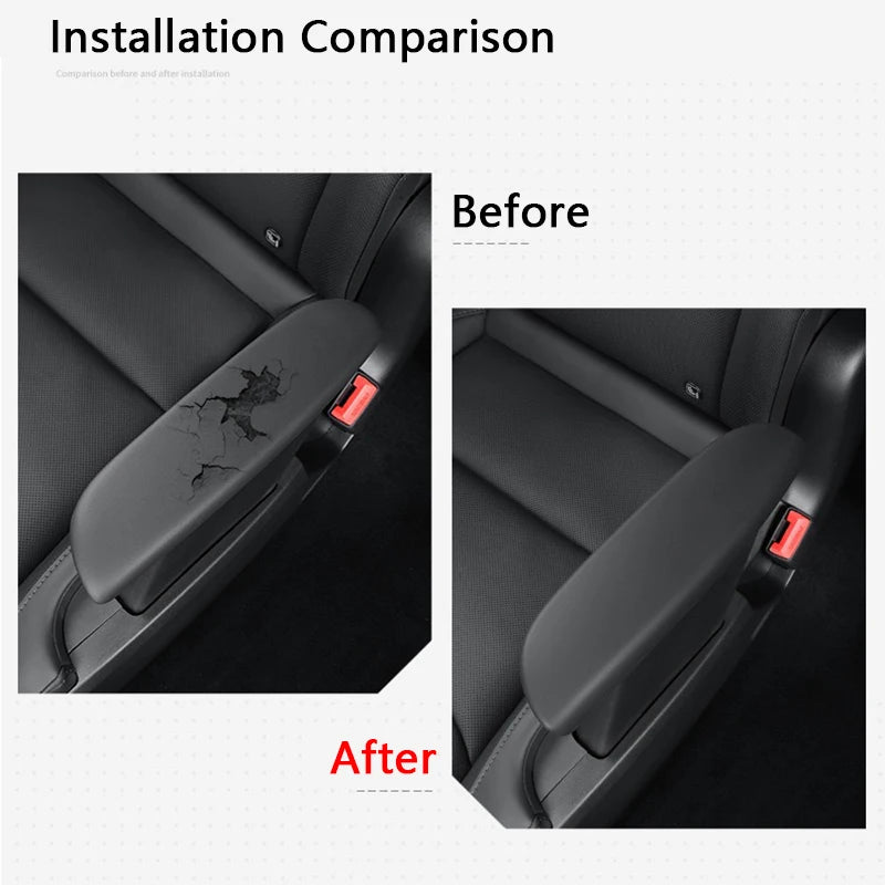 Second Row Armrest Protective Cover For Tesla Model YL Silicone Protective Case Dirt-Resistant Wear-Resistant Car Accessories