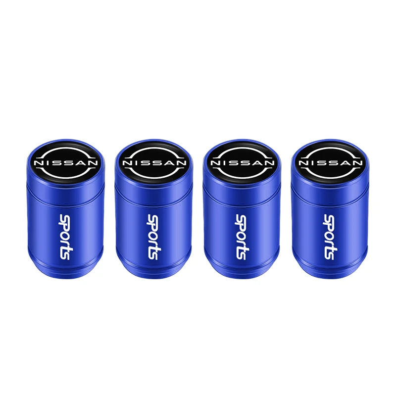 4Pcs Metal Tire Valve Stem Caps for Nissan Models | Universal Car Accessories detail view