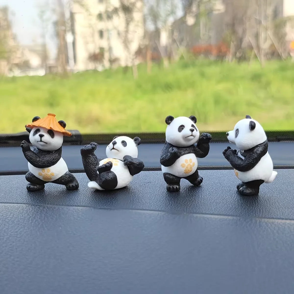 Panda Car Ornaments Set 4 Pcs alternate view