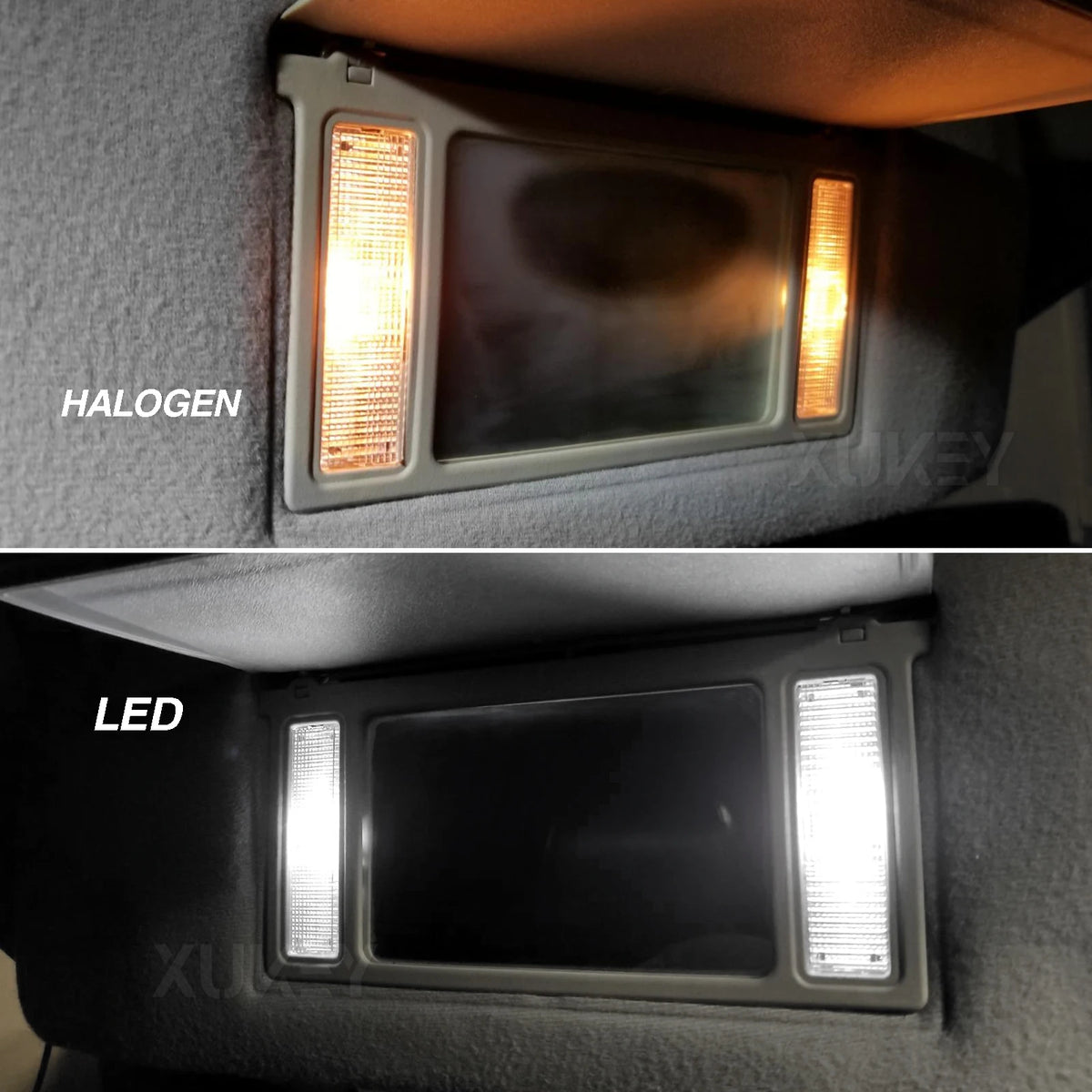Apktnka 4x 28mm 29mm 6614F LED Light Bulbs Car Interior Vanity Mirror Lights Sun Visor Map Lighting Lamps 6615F 6612F 3021 3022