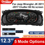 Digital Instrument Cluster Display for Jeep Wrangler JK 2011-2017 | 12.3 Inch HD Speedometer Upgrade