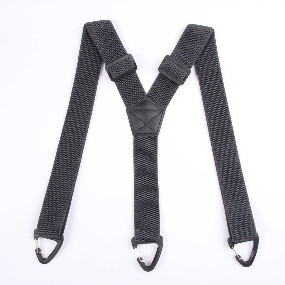 New Corn Grain Texture Suspenders Elastic Outdoor Suspenders with Buckle for Men Hiking detail view