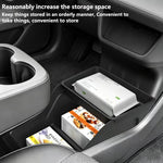 for Tesla Model Y Standard 2026 Accessories Center Console Storage Organizer Box Armrest Box Storage Tray Protection Mat