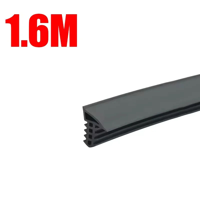 1.6M Car Dashboard Sealing Strip Noise Sound Insulation Rubber Strips Front Windshield Gap Strip Universal Seal Accessories