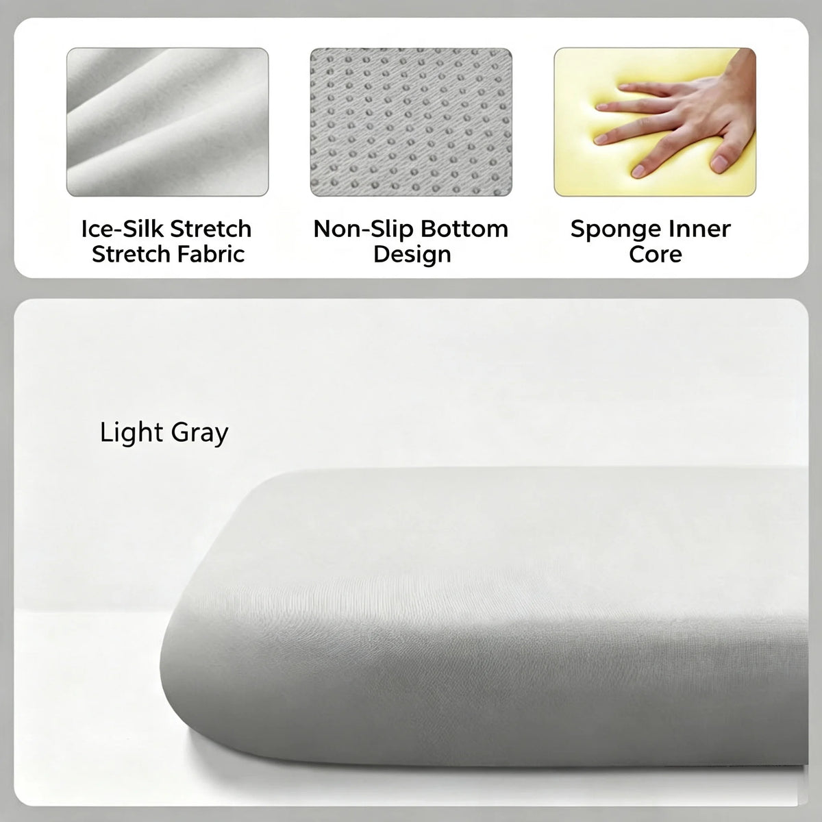 Universal Car Seat Cushion Foam Support Pad Relieve Hip Pressure Anti Fatigue Driving Se detail view