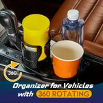 Car Cup Holder Expander With Phone Stand