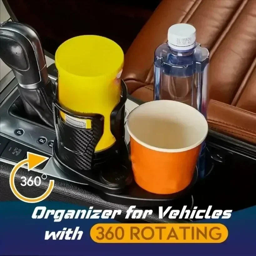 Car Cup Holder Expander With Phone Stand