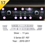 For BMW 5 Series GT F07 528 535i Carbon Fiber Car Styling Center Console Lid Armrest Box Trim Protective Cover Auto Accessories