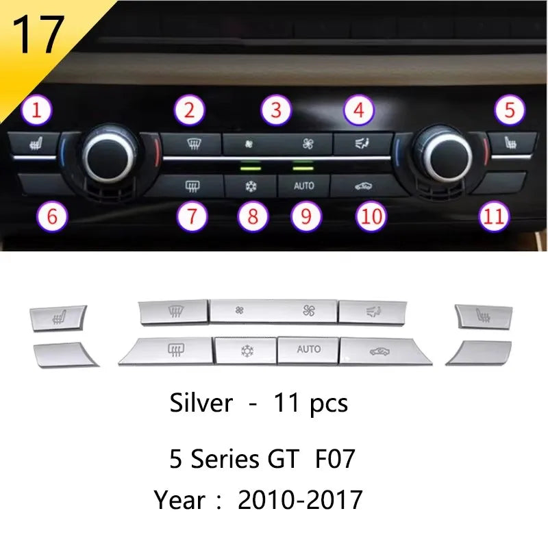 For BMW 5 Series GT F07 528 535i Carbon Fiber Car Styling Center Console Lid Armrest Box Trim Protective Cover Auto Accessories