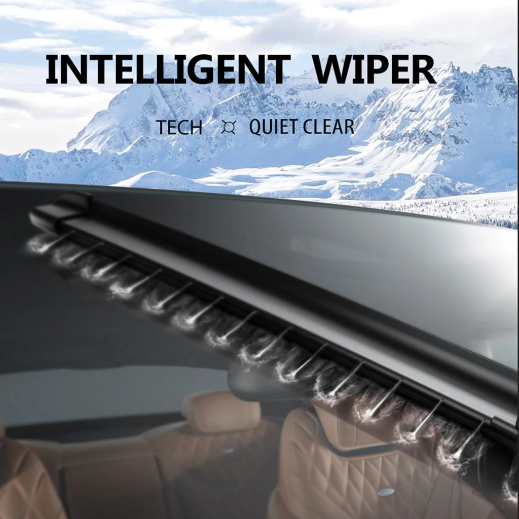 Pair Front Windshield Wiper Blades With Washer Jet Nozzles Set For Tesla Model X 20152016 2017 2018 2019 2020 2021 2022 28"+18"