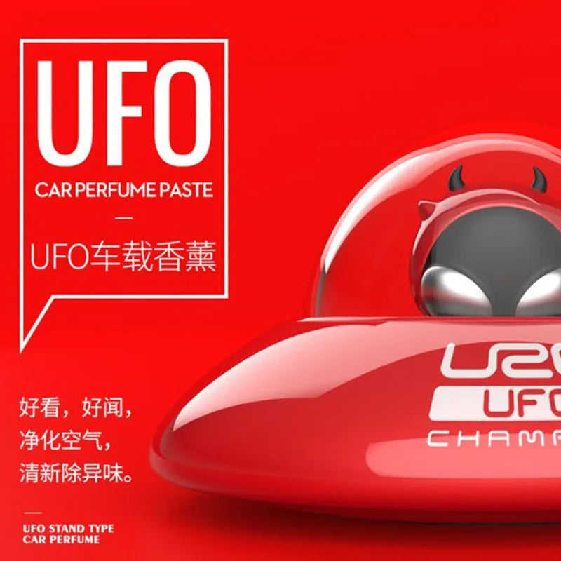 UFO Alien Car Air Freshener | Citrus Ocean Scented Vent Clip Deodorizer alternate view