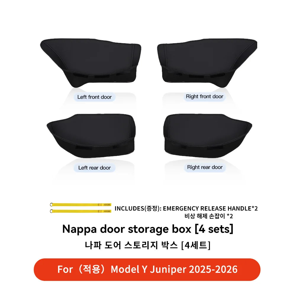 YZ Car Door Side Storage Box For Tesla Model Y 3 YL Juniper Highland Door Organizer Tray detail view
