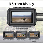 Motorcycle Dash Cam | Dual 1080P, Waterproof, WiFi, GPS alternate view