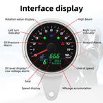 Multifunctional GPS Speedometer Tachometer Odometer | 7-in-1 Car Motorcycle Gauge additional angle