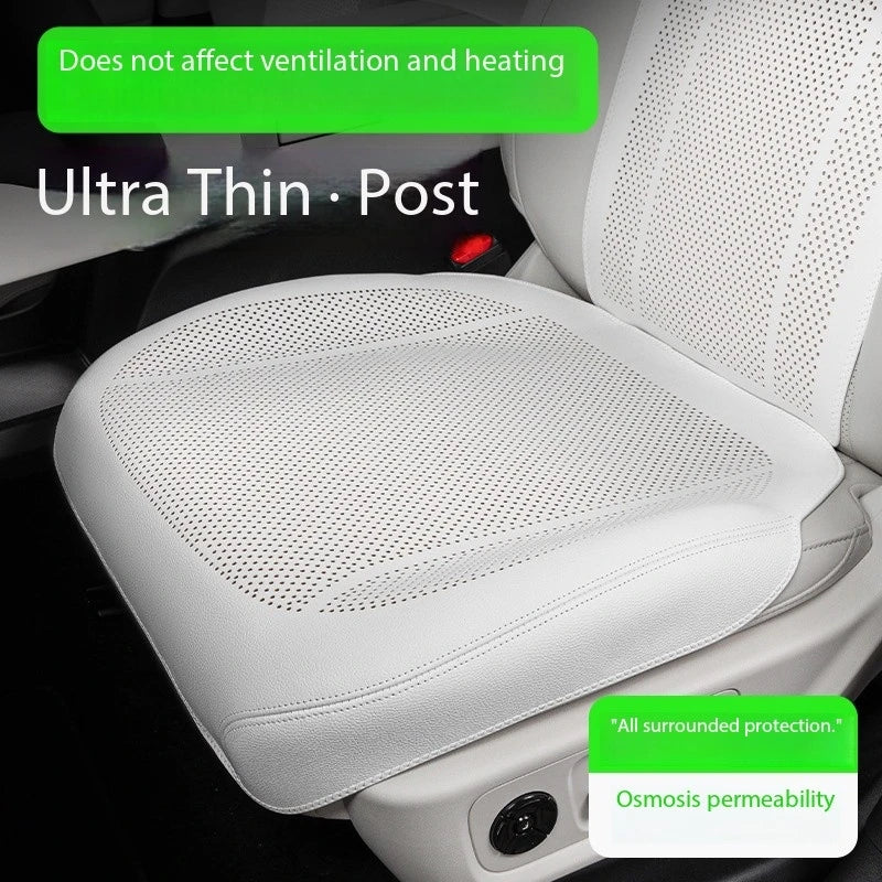 Breathable Leather Car Seat Cover Universal Front Seat Protection Cushion Luxury Car Int detail view