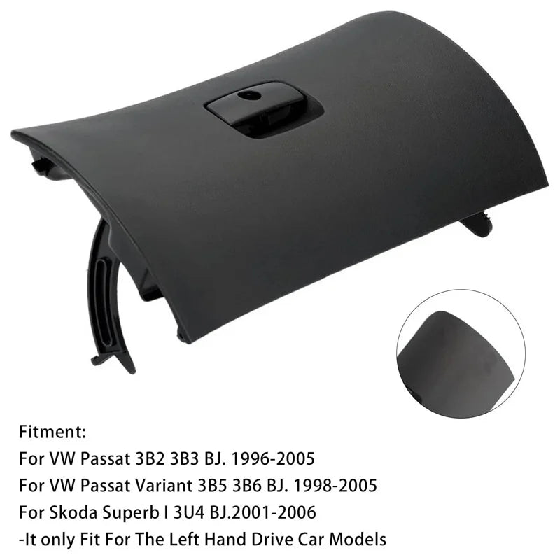 Plastic Dashboard Glove Box Door Lid Assembly Door Lid Cover 3B1857122 For VW Passa additional angle