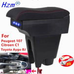 For Peugeot 107 Armrest For Citroen C1 Toyota Etios Aygo BJ Armrest Box Store Box Dedicated Retrofit Parts Car Accessories ﻿