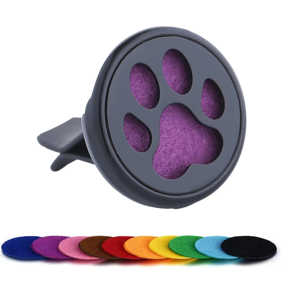 Refillable Car Air Freshener | Vent Clip Diffuser with 10 Gaskets additional angle