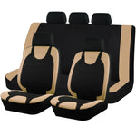 Universal Breathable Polyester Fabric Seat Covers Full Set Fit For Most Car SUV Truck alternate view
